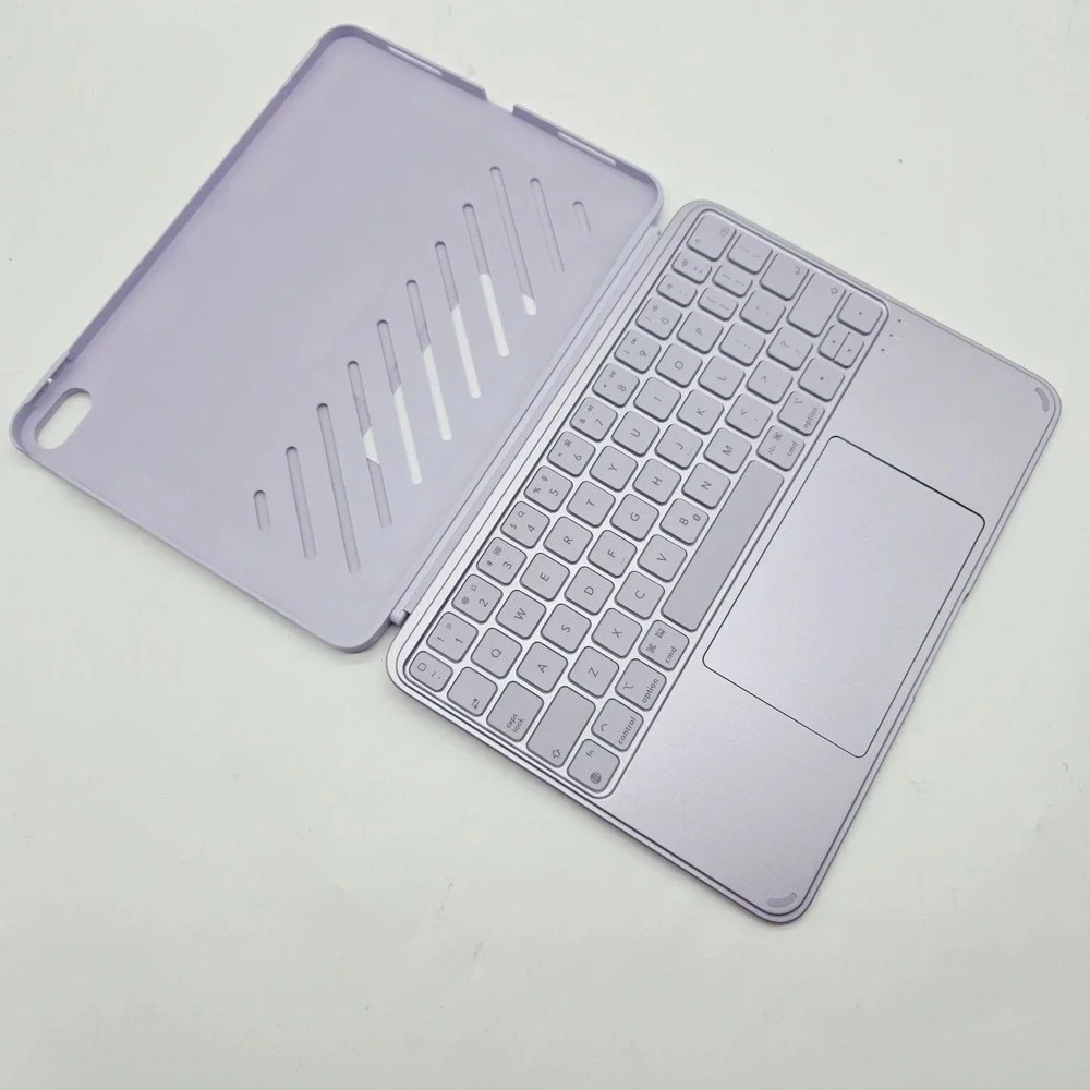 ESR iPad Air 11 Case Detachable Keyboard Multi-Angle Stand Purple M4 M3 M2